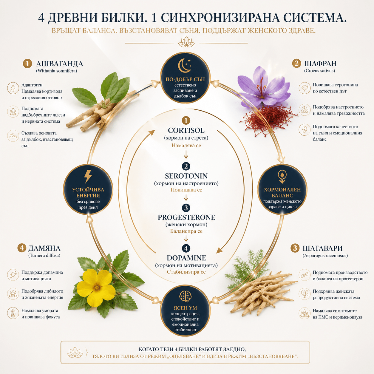 4 древни билки в Calista Elixir обръщат циркадния ритъм и помагат при безсъние